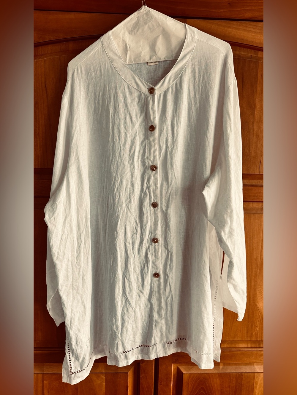 David Dart Linen Button Down Blouse 2X EUC, no spots, will iron before mailing 🥰